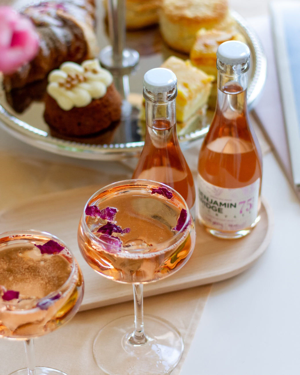 Benjamin Bridge 75 Rosé Cocktail