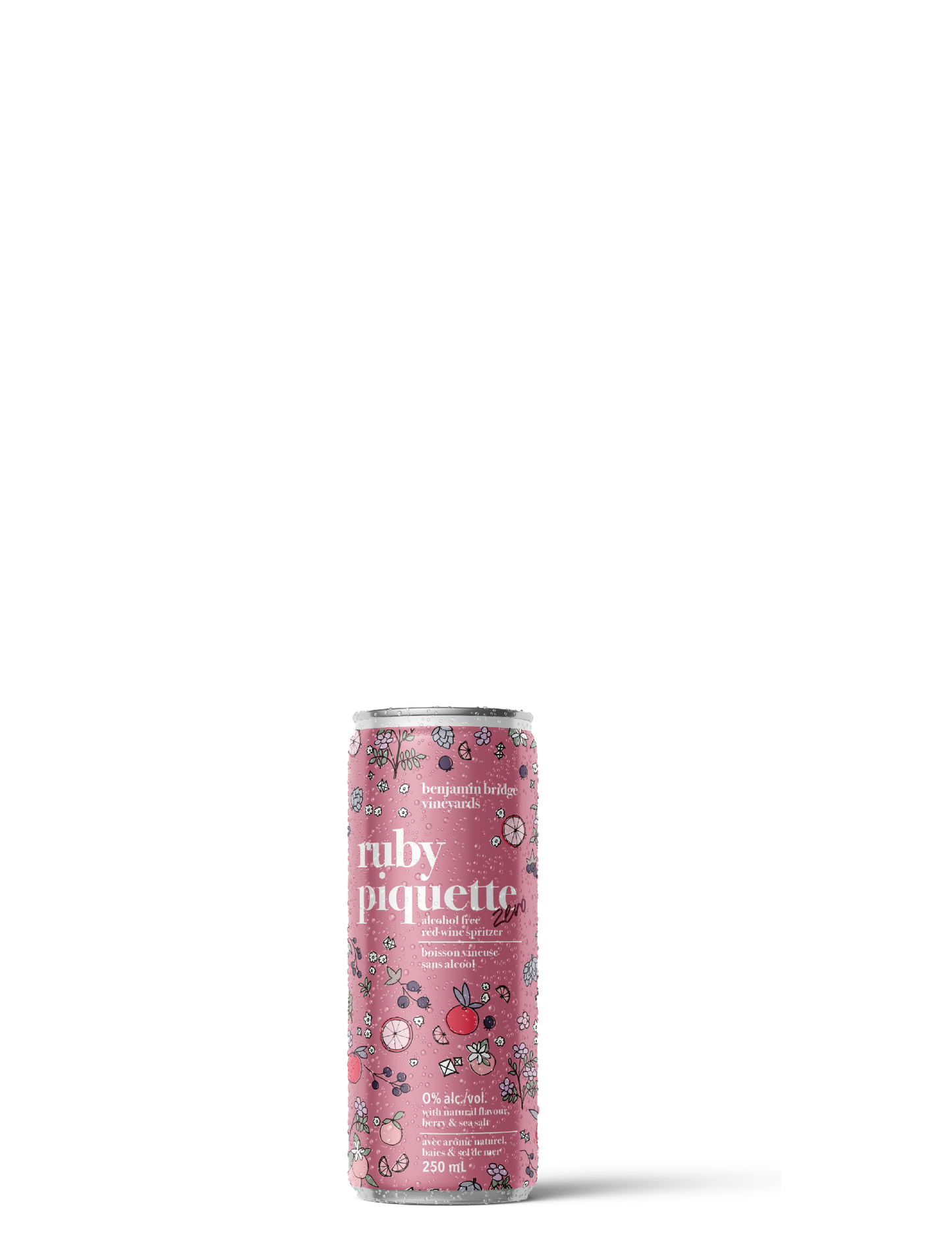 Ruby Piquette Zero Cans, Case of 24