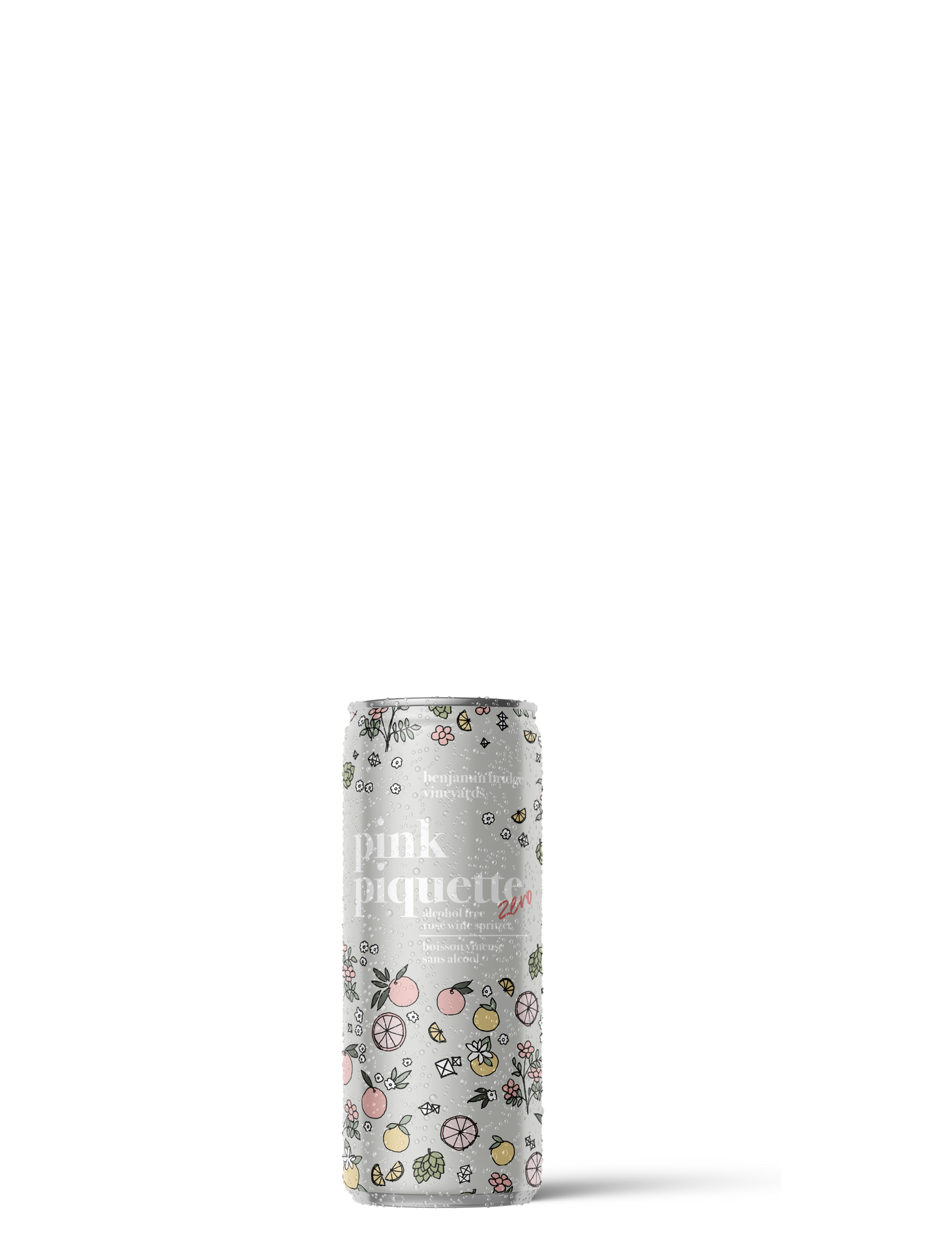Pink Piquette Zero Cans, Case of 24