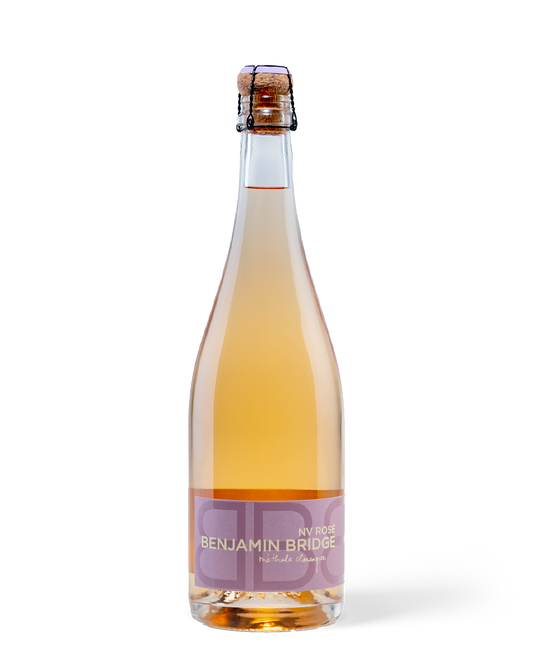 Rosé wine bottle Benjamin Bridge
