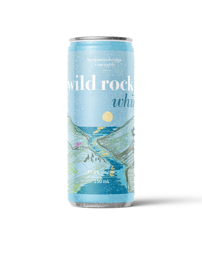 Canettes de rosé Wild Rock, carton de 12 