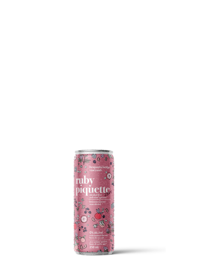 Ruby Piquette Zero Cans, Case of 24