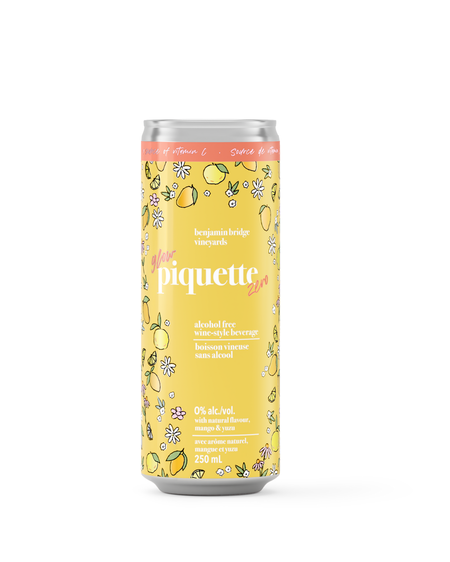 Piquette Zero Glow Cans, Case of 24