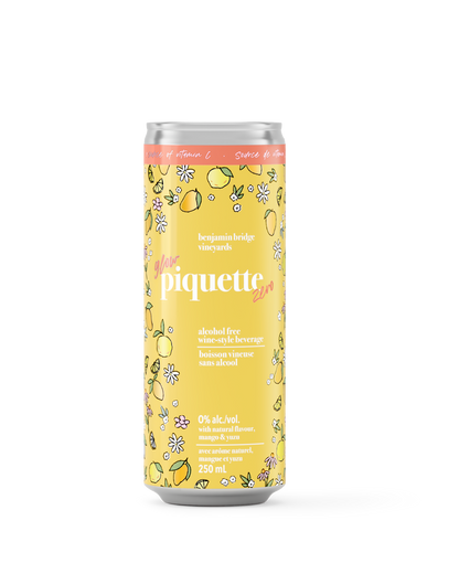 Piquette Zero Glow Cans, Case of 24