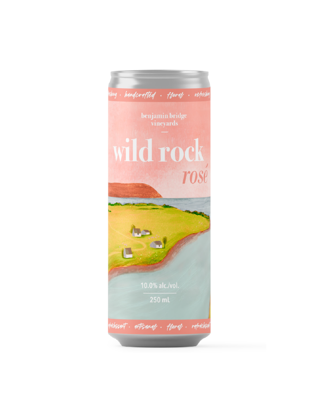 Canettes de rosé Wild Rock, carton de 12 