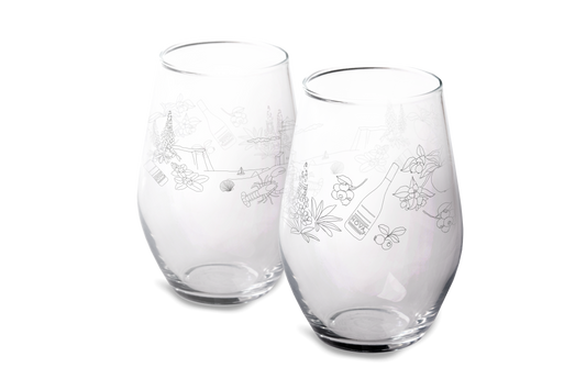 Set of Two Nova 7 Stemless Glasses